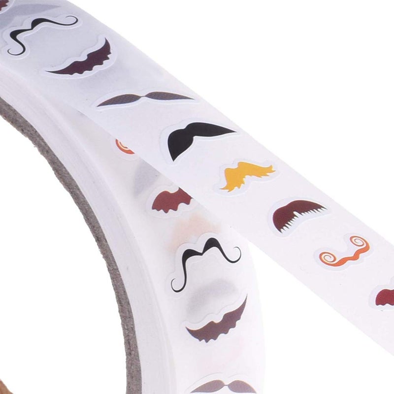 YTYKINOY 4 Rolls 4000pcs Colorful Eye Nose Mouth Mustache Cute Self Adhesive Stickers Cartoon DIY Sticker Decal for Handmade Crafts Party Favor DÃ©cor Notebook Sticker - Image 3